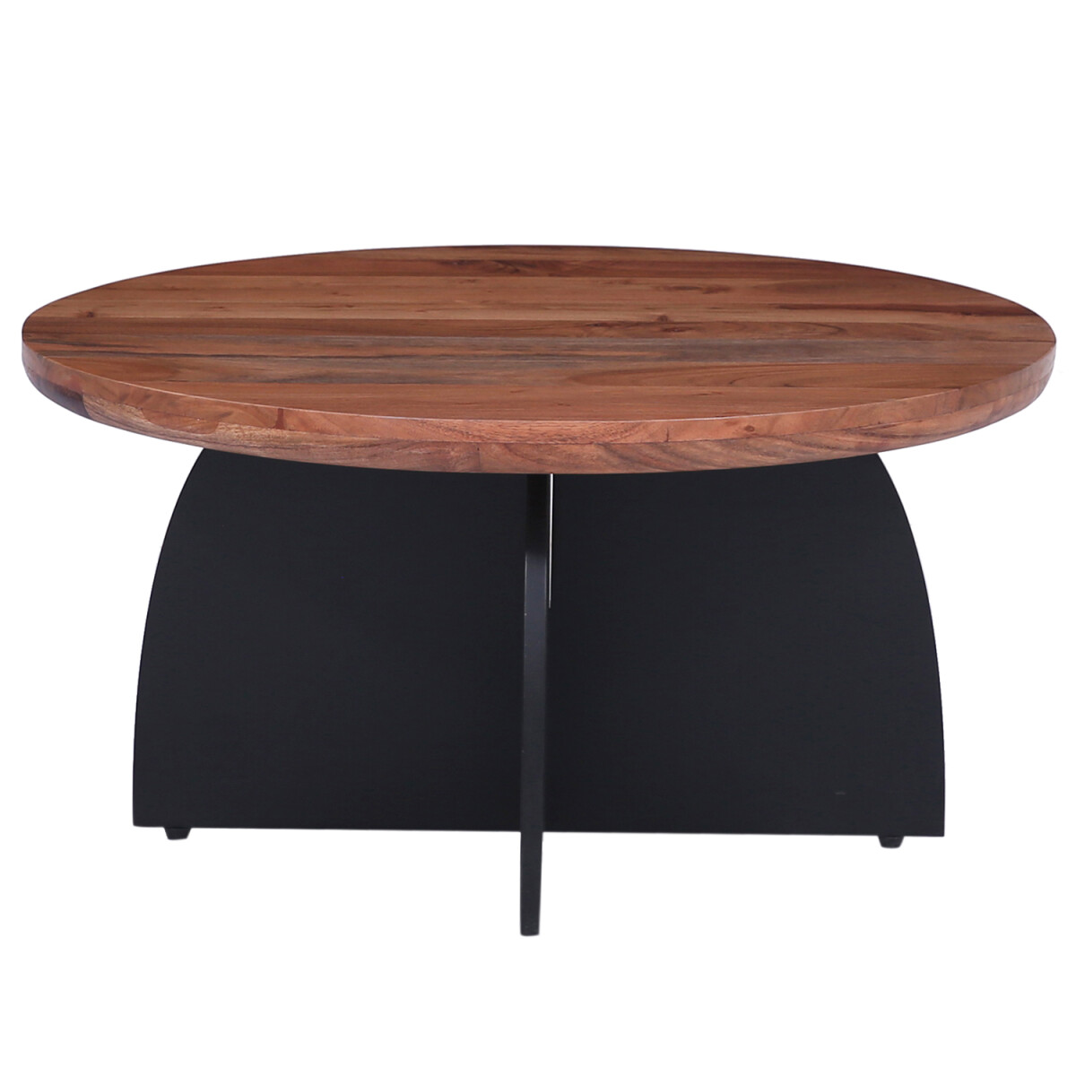 Ronde salontafel Adeen 90 cm van massief box