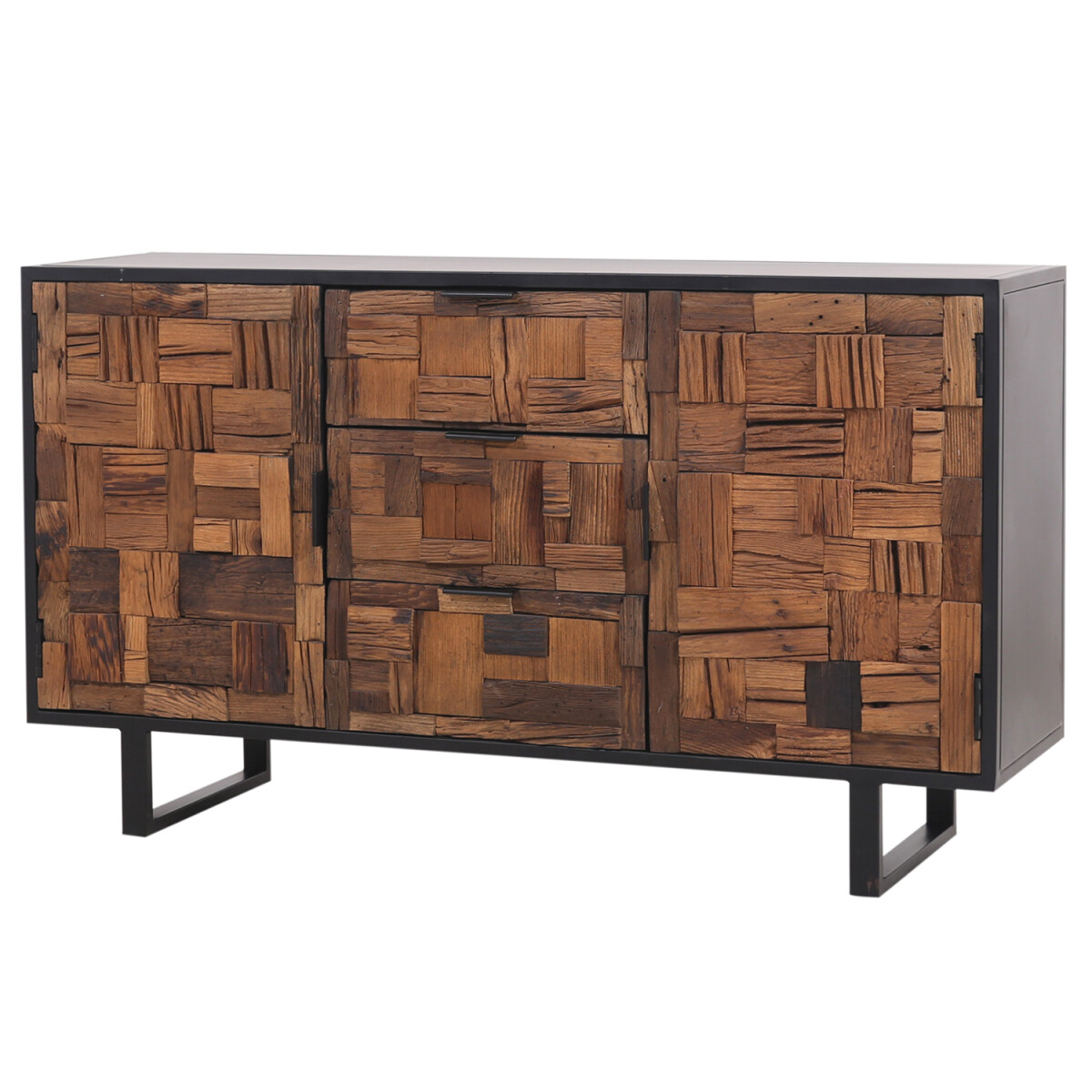 Adaline-dressoir 157 cm, hout en metaal, box