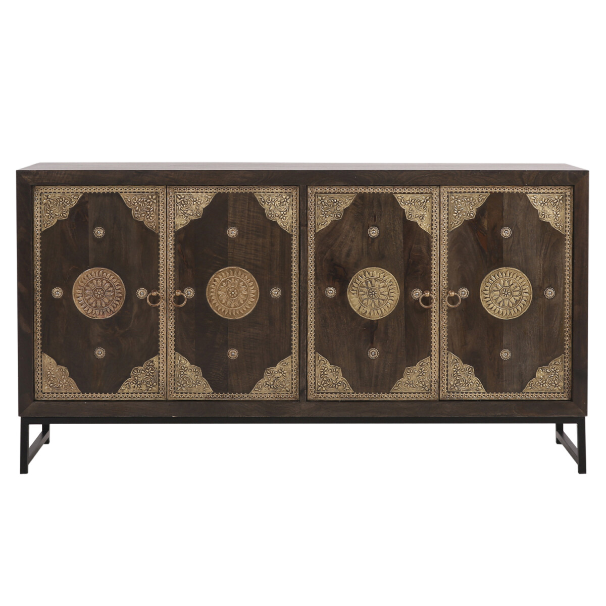 Adaja-dressoir 150 cm met messingversier box