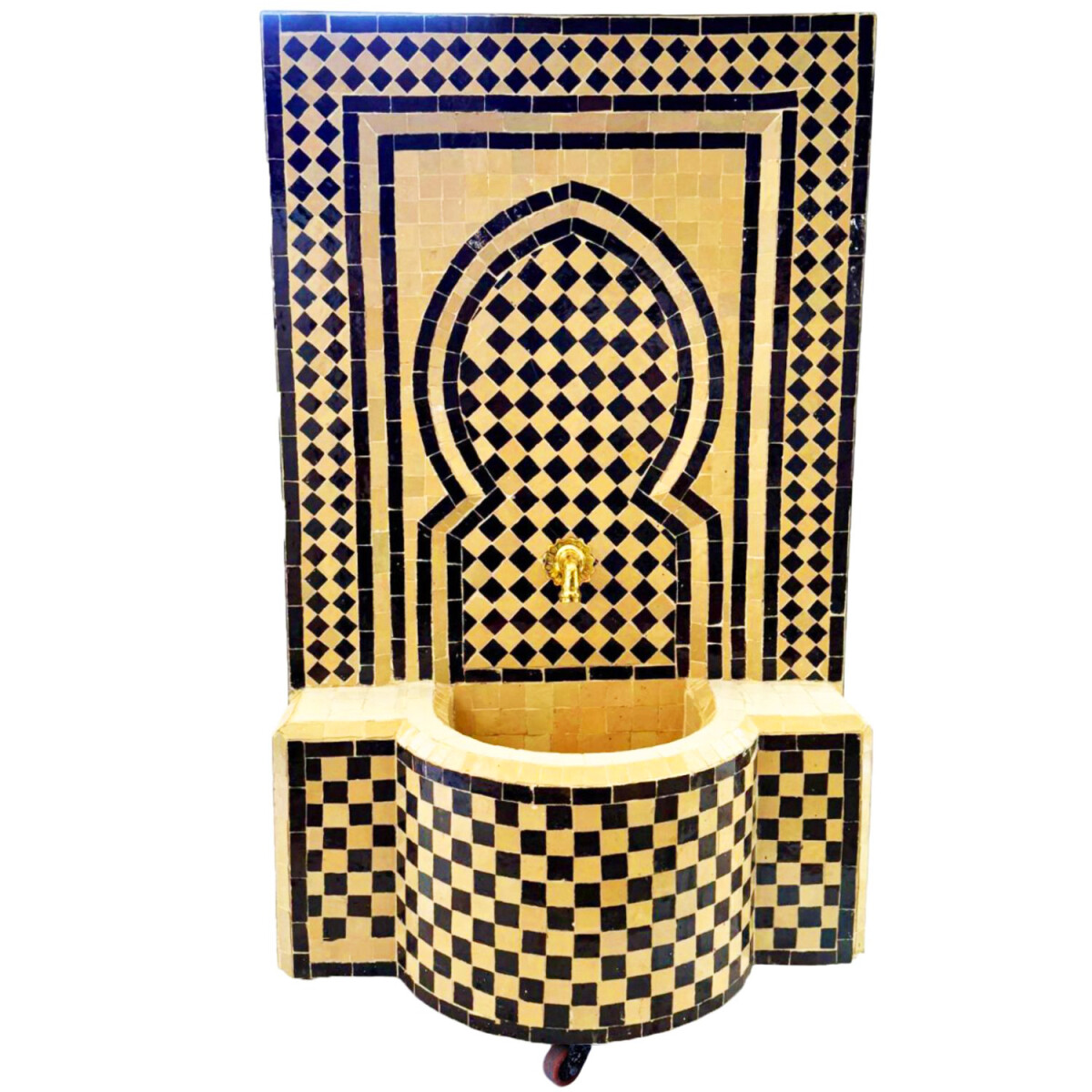 Marokkaanse mozaïek tuinfontein 108 cm | Boho-kamerfont
