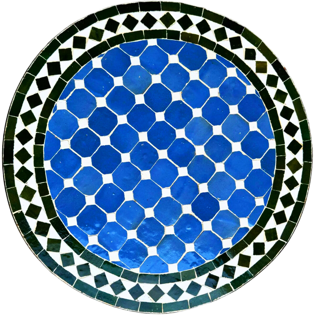Mozaïektegel Marrakesh Blauw Zwart  box