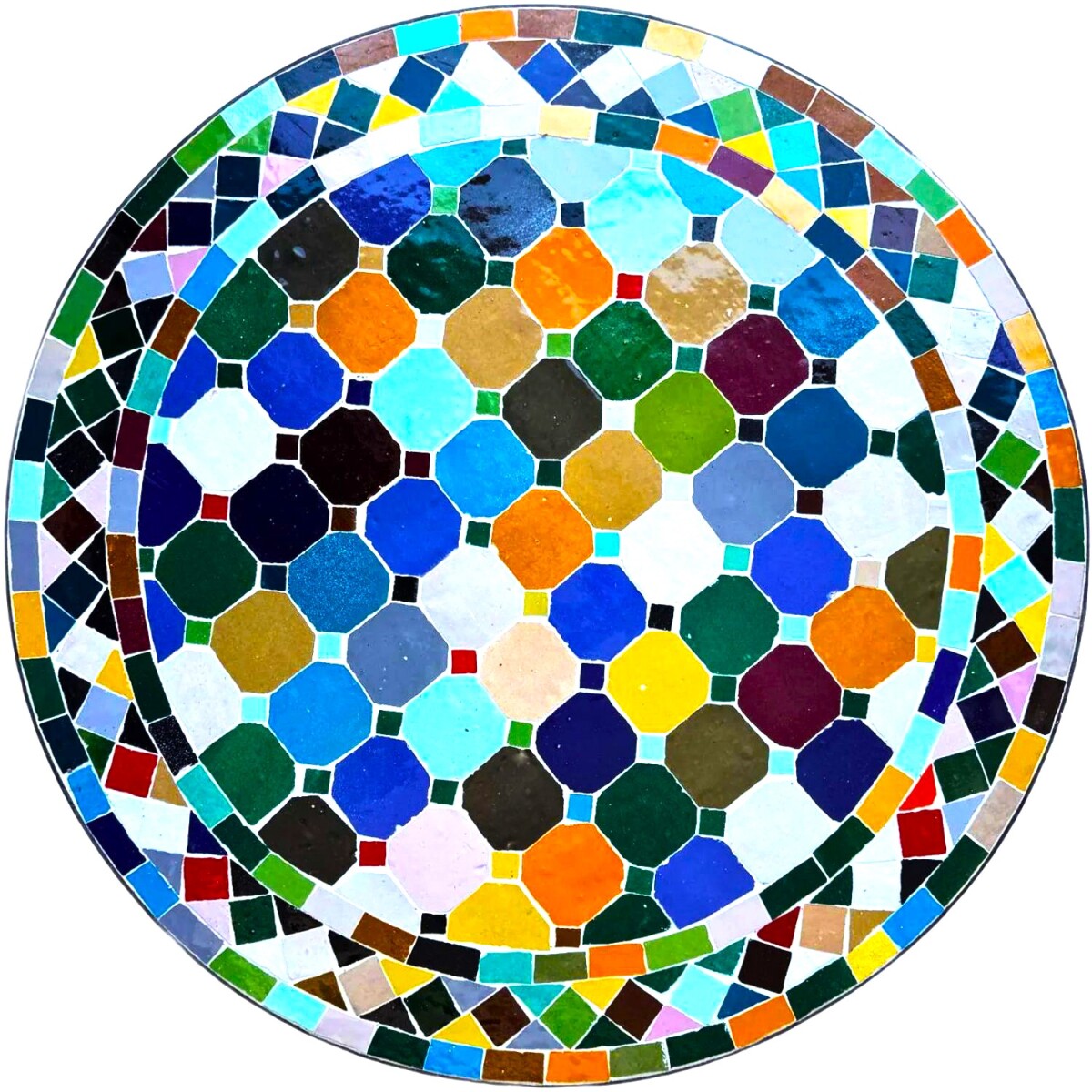 Mozaïektegel Marrakesh Bunt - Rond  box