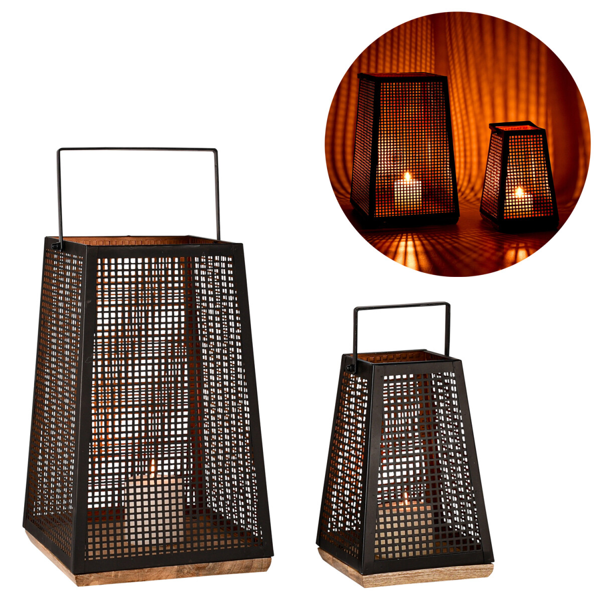 Baymita windlichten, 2-delige set &ndash box
