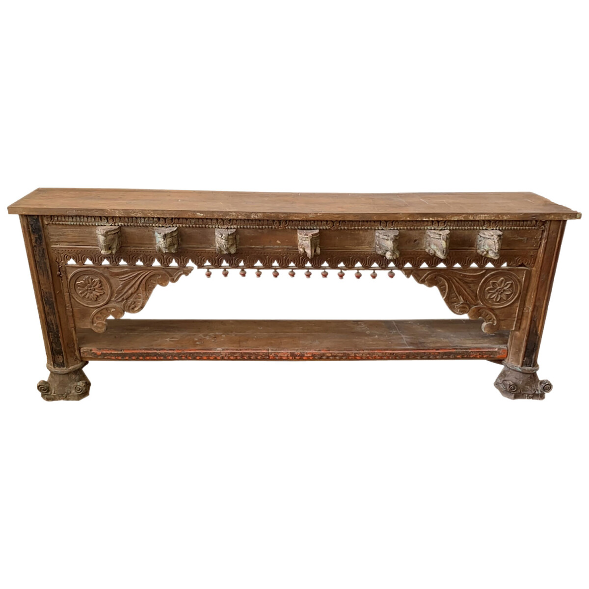 Indiase antieke vintage console, model 2 box