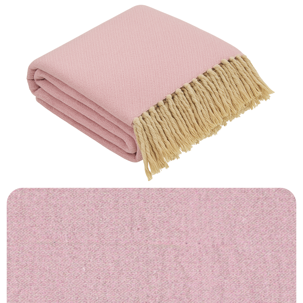Calix sprei, roze, 125x150 cm, van katoe box