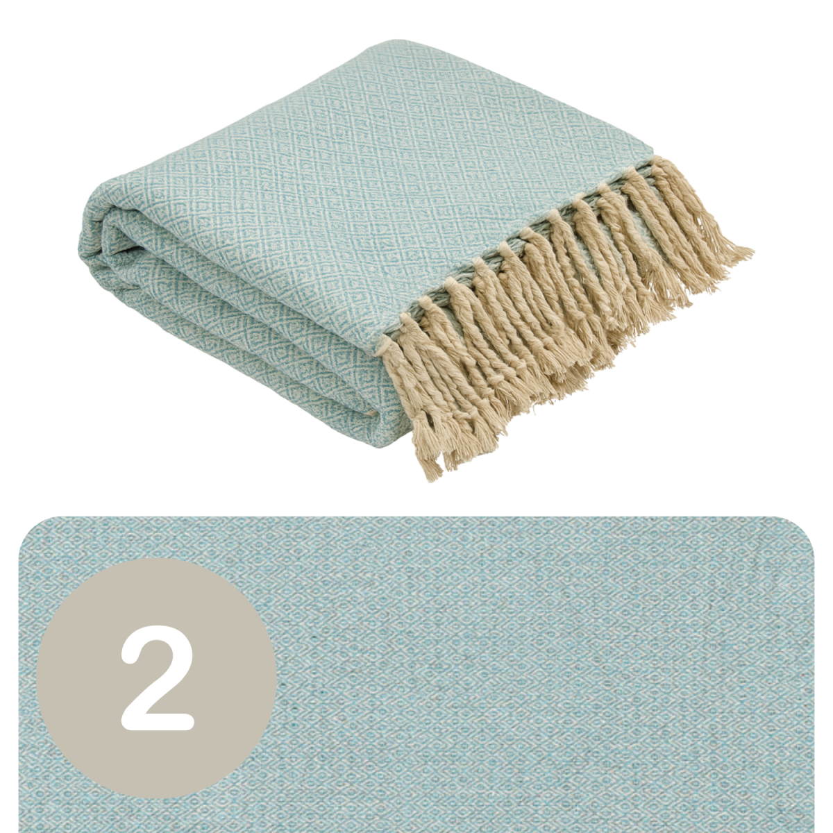 Set van 2 Calix-spreis, blauw, 125x150 c box