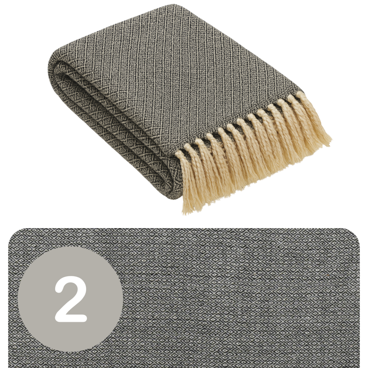 Set van 2 Calix-spreis, donkergrijs, 125 box