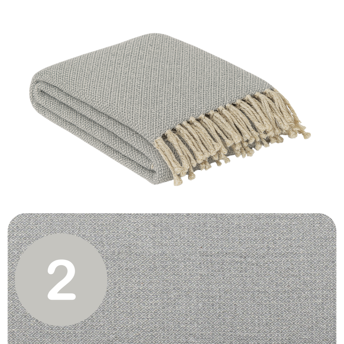 Set van 2 Calix-spreis, grijs, 125x150 c box
