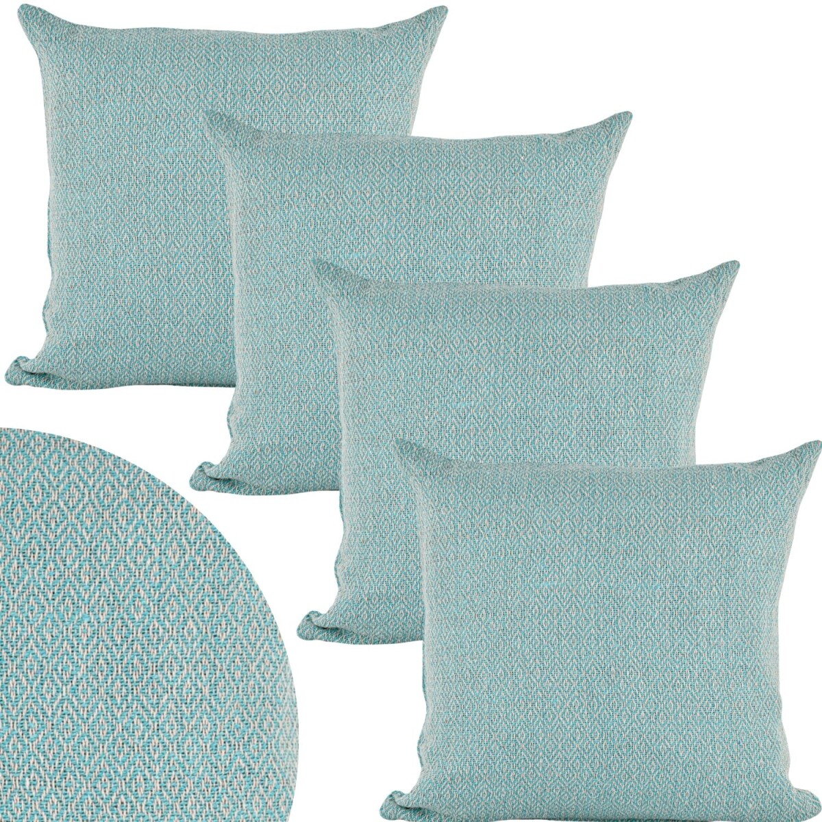 Set van 4 kussenslopen Calix Blauw 40 cm box