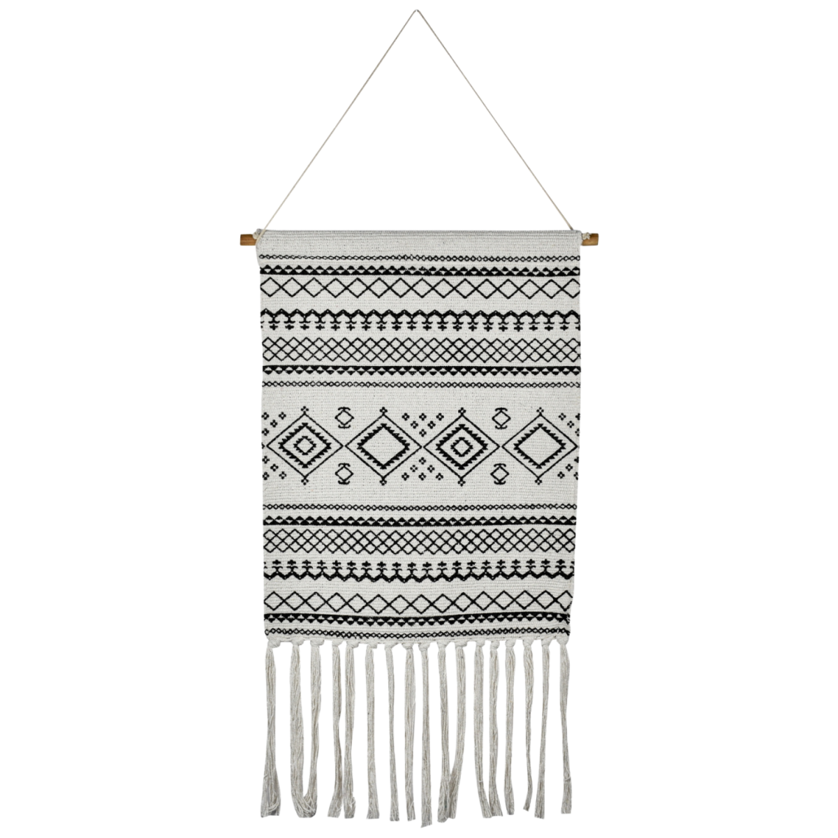 Boho-wandkleed Calegora Zwart 45x85 cm | box