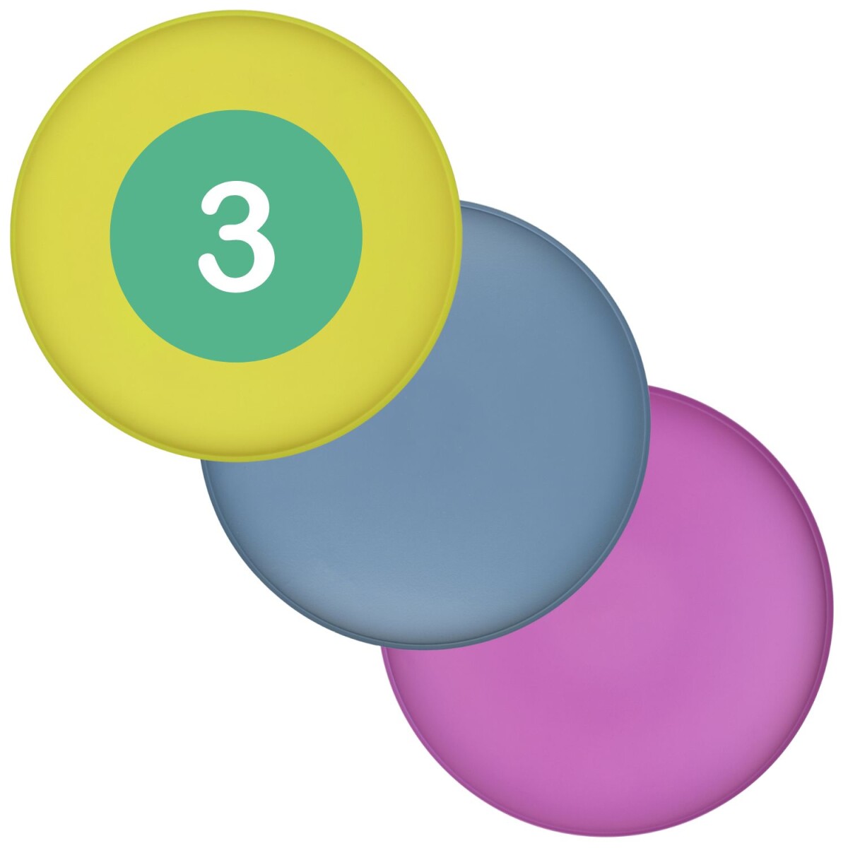 Set van 3 ronde dienbladen Callie in tre box