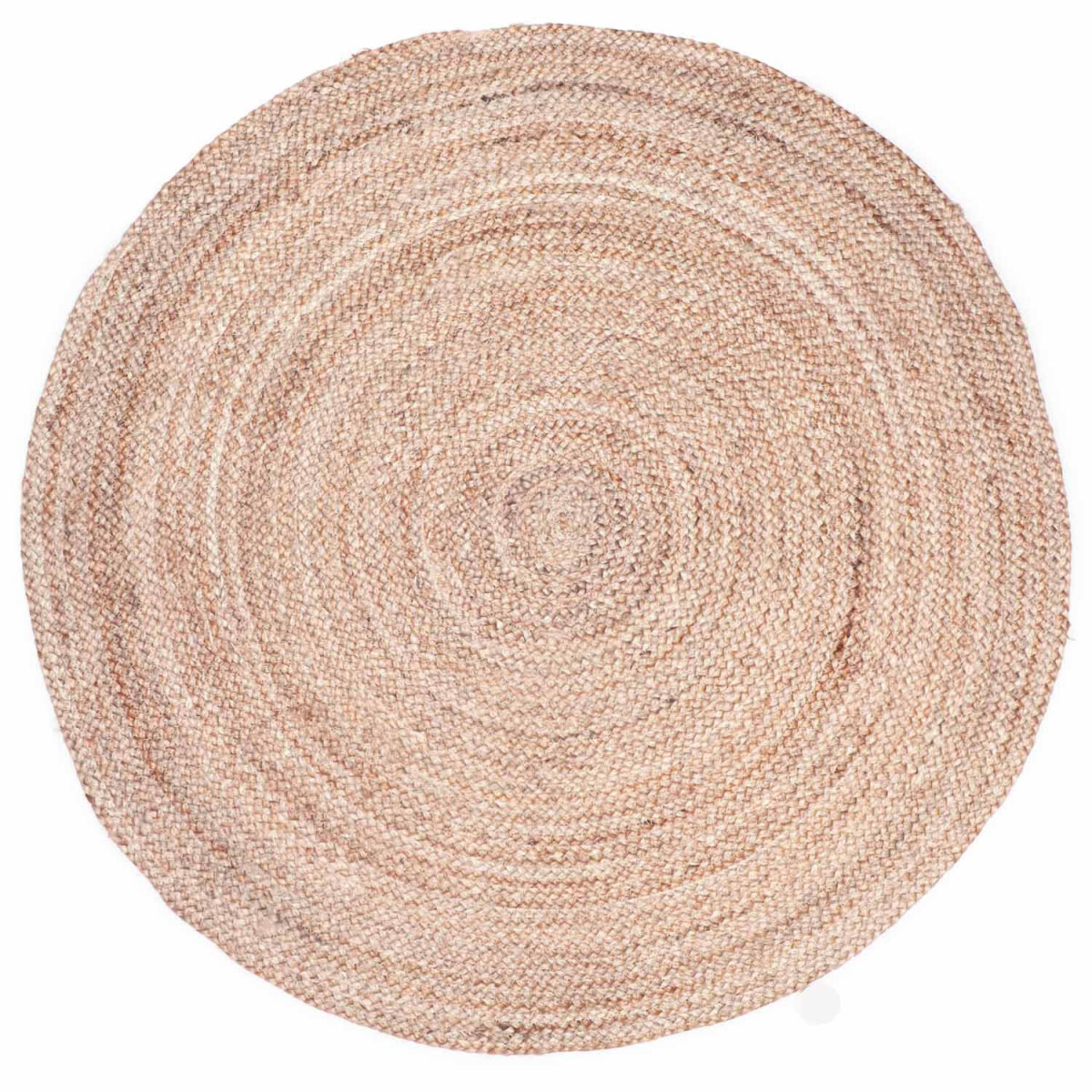 Rond, gevlochten jute tapijt Abril 90 cm box