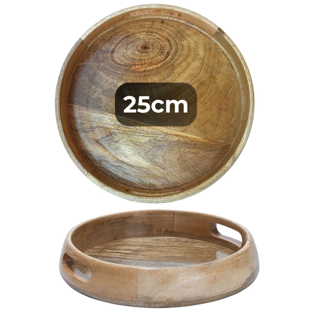 Kahaya-dienblad | 25 x 6 cm rond dienbla box