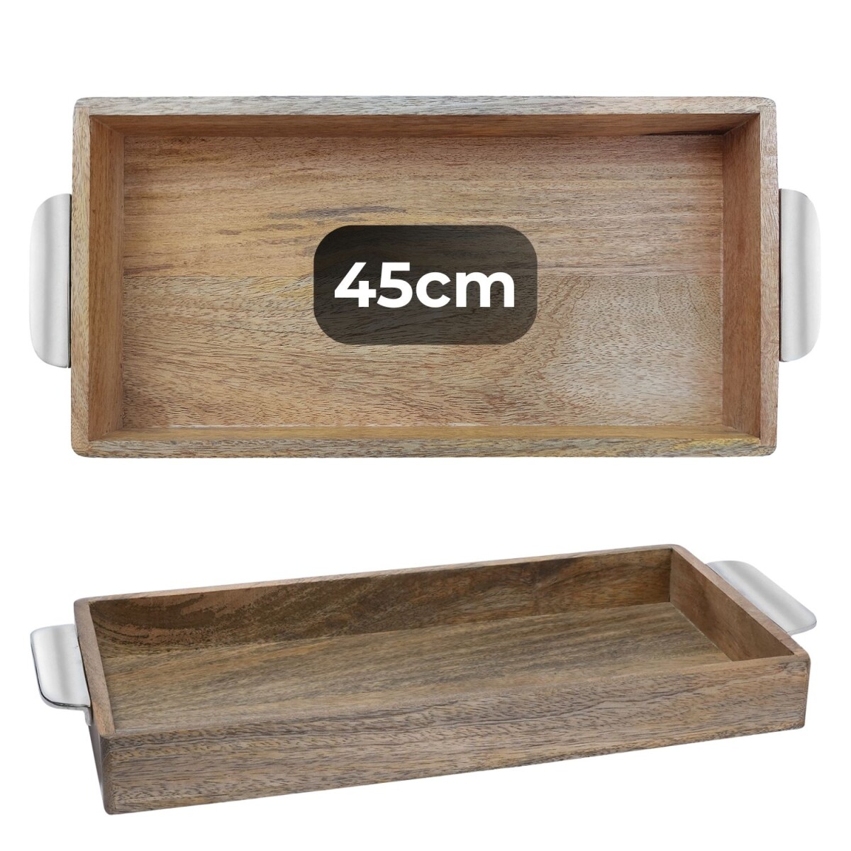 Kahide-dienblad | 45 x 23 cm, rechthoeki box