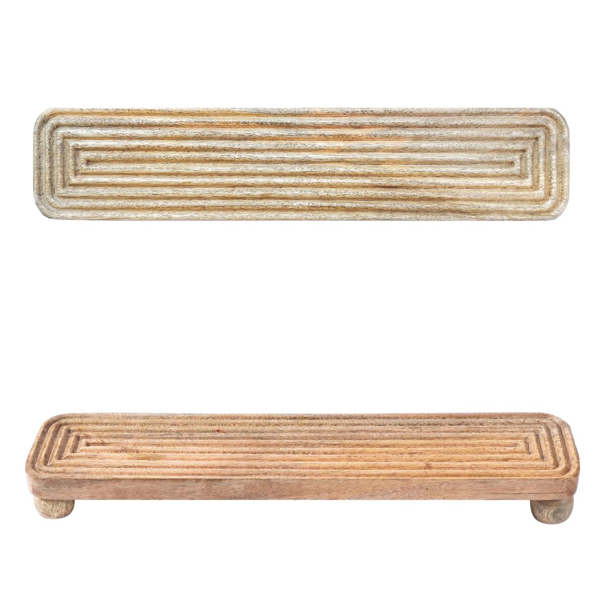 Kaarsenplateau Caissa | Rechthoekig deco box