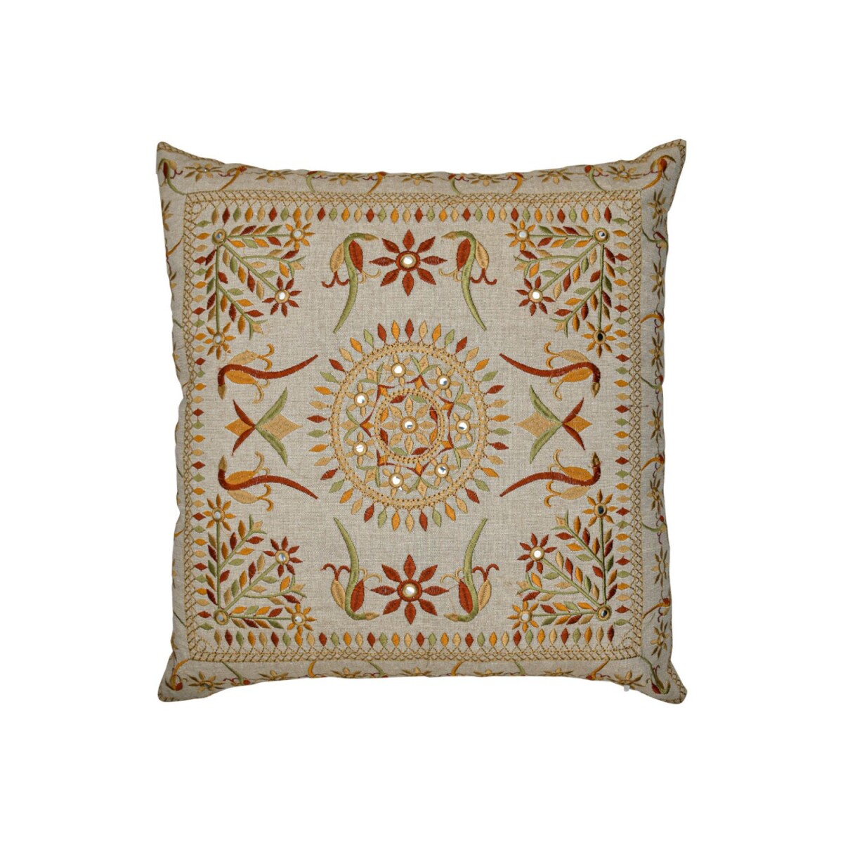 Handgemaakt kussensloop Lodge Rood 40x40 box