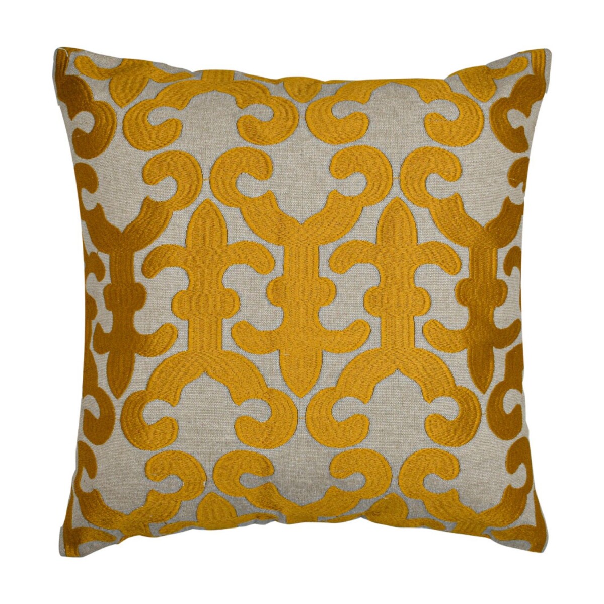 Handgemaakt kussensloop Kayon Gold 50x50 cm | Boho Vintage d