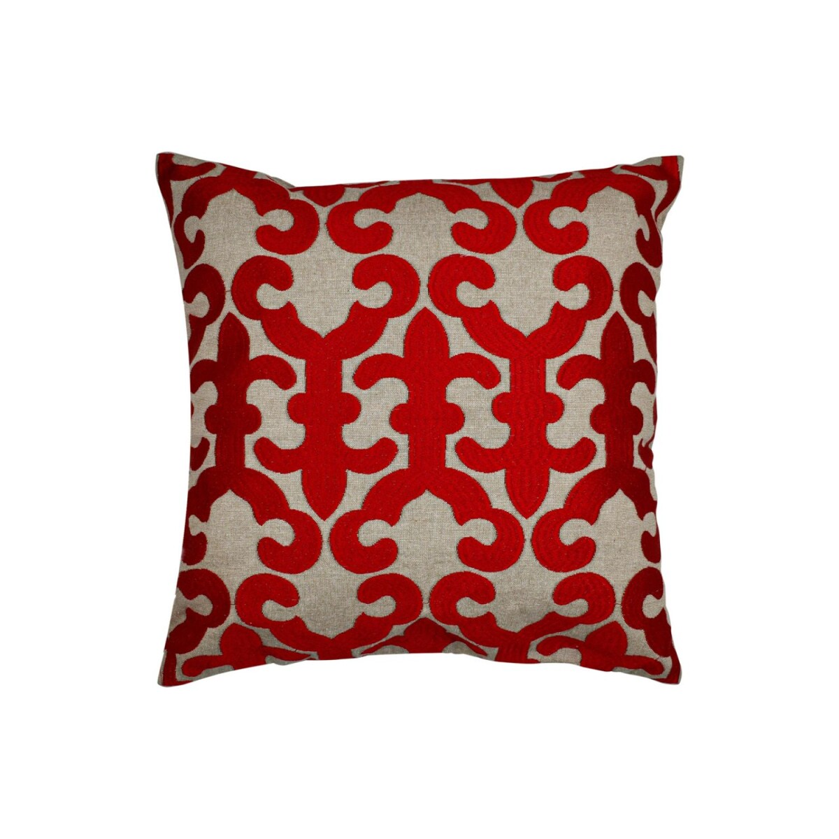 Handgemaakt kussensloop Kayon Rood 40x40 cm | Boho Vintage d