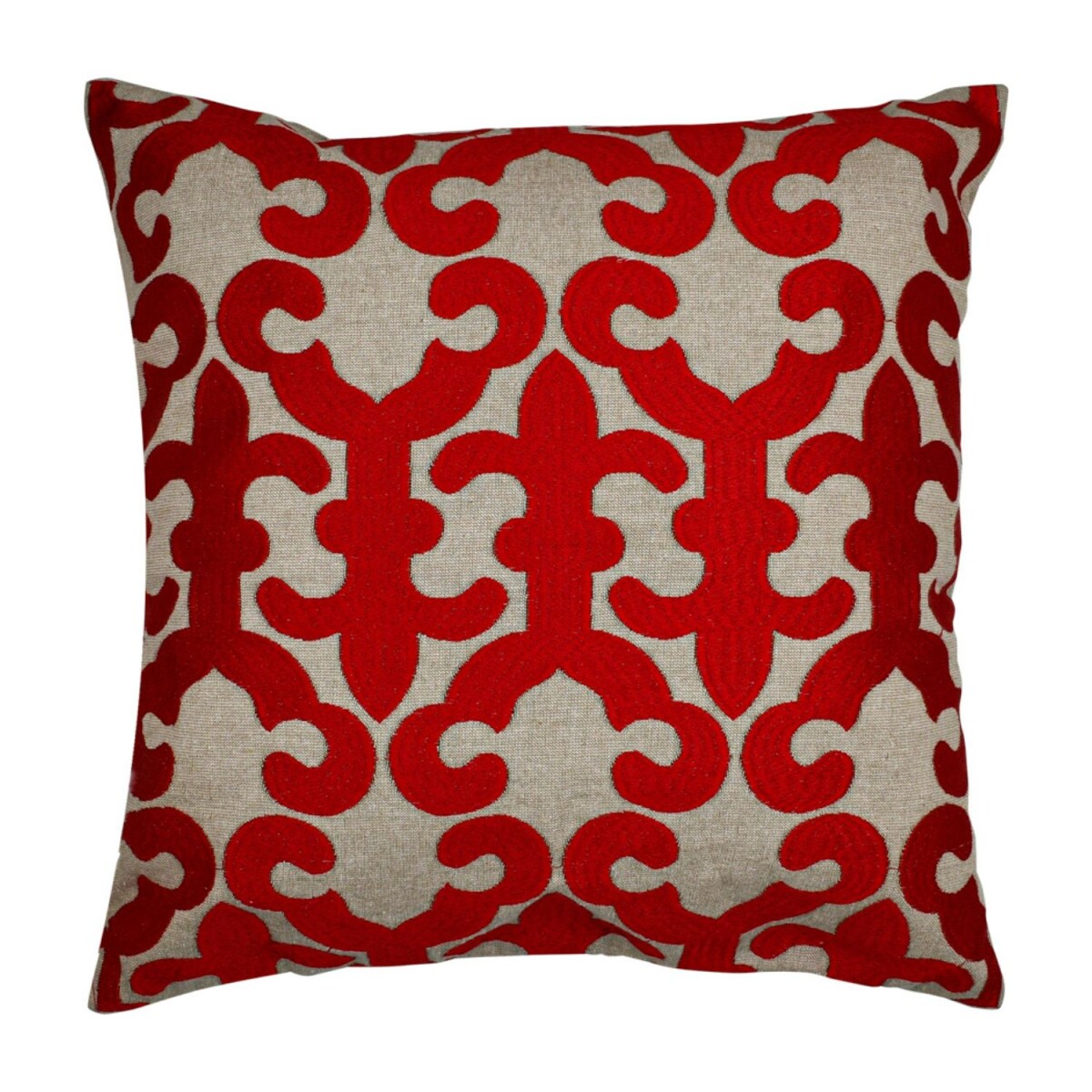 Handgemaakt kussensloop Kayon Rood 50x50 box