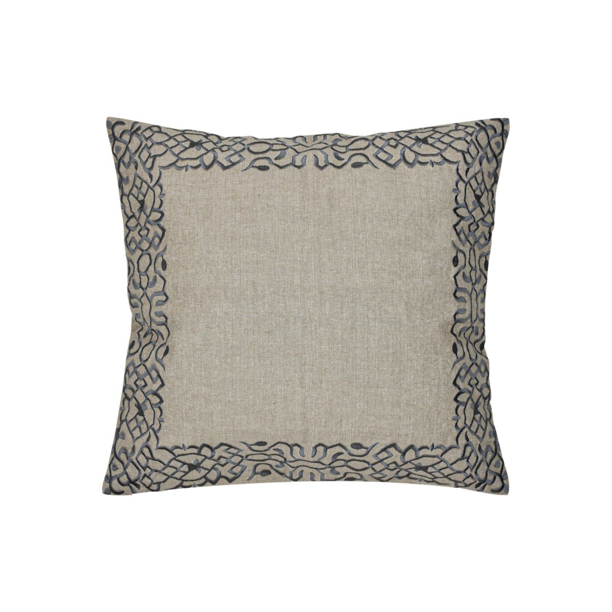 Handgemaakt kussensloop Frisia Grijs 40x40 cm | Boho Vintage
