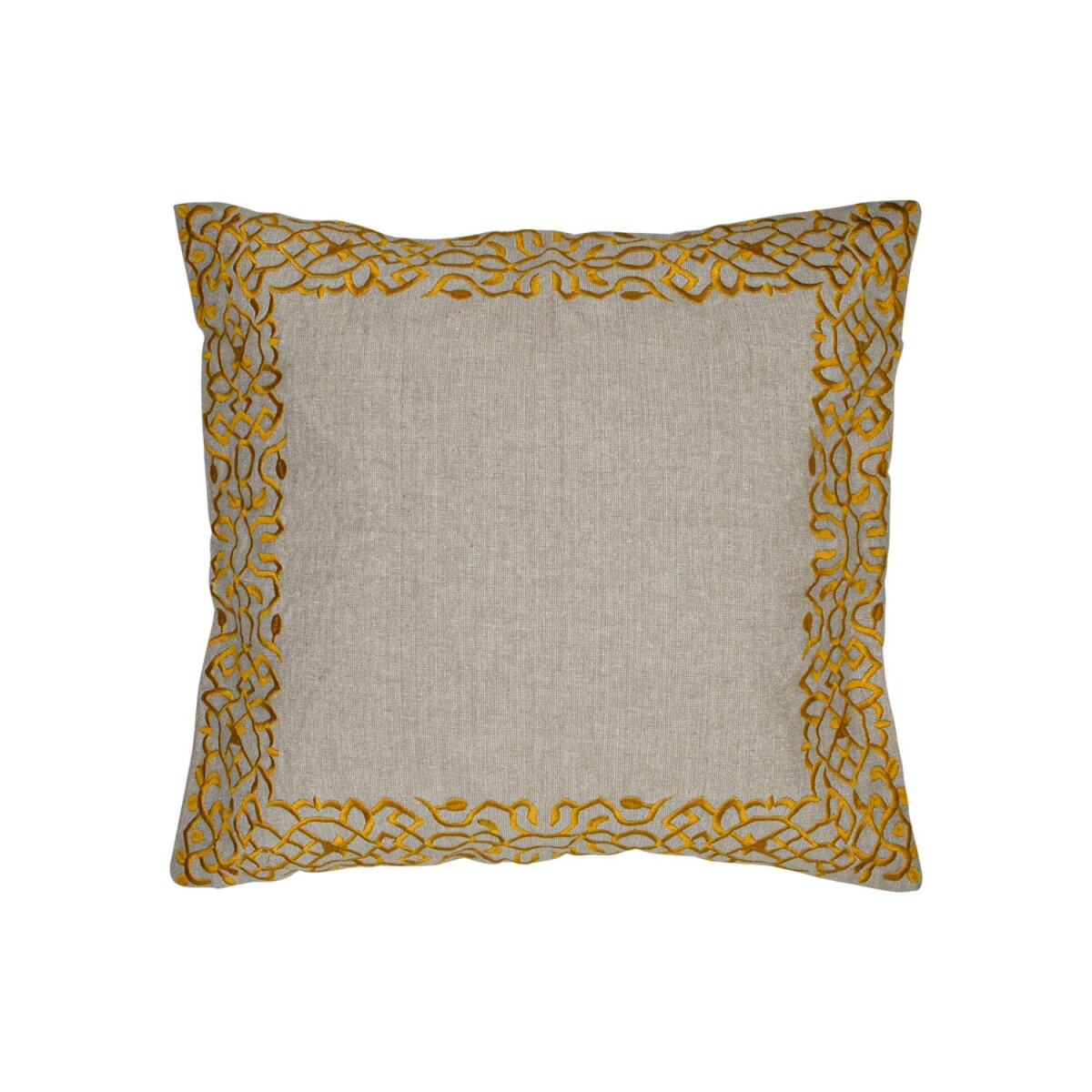 Handgemaakt kussensloop Frisia Gold 40x40 cm | Boho Vintage 