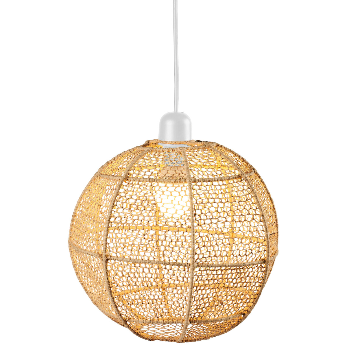 Hanglamp Florana 30 cm | Boho-lamp van raffia