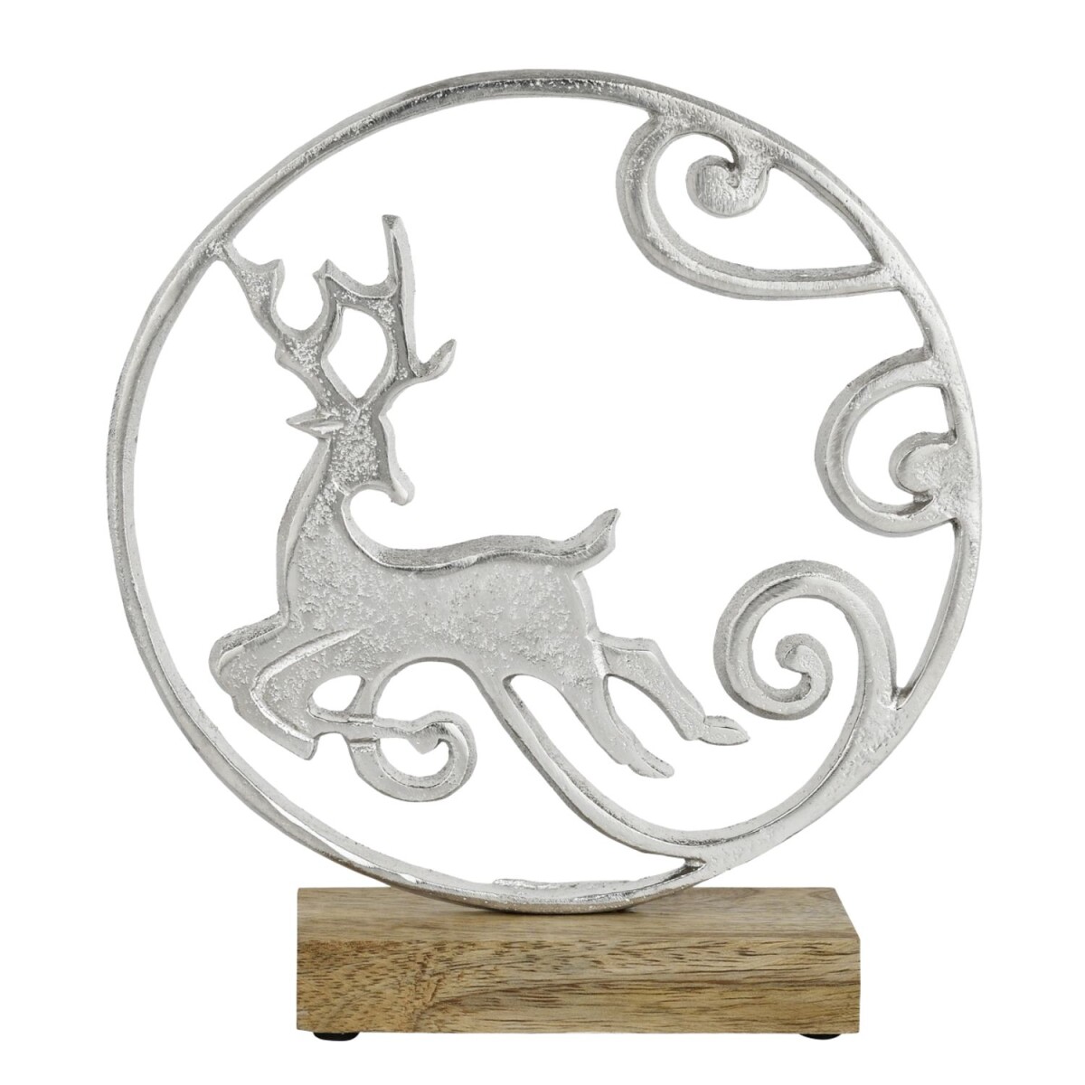 Decoratiefiguur Monda, 22 cm, zilverkleu box