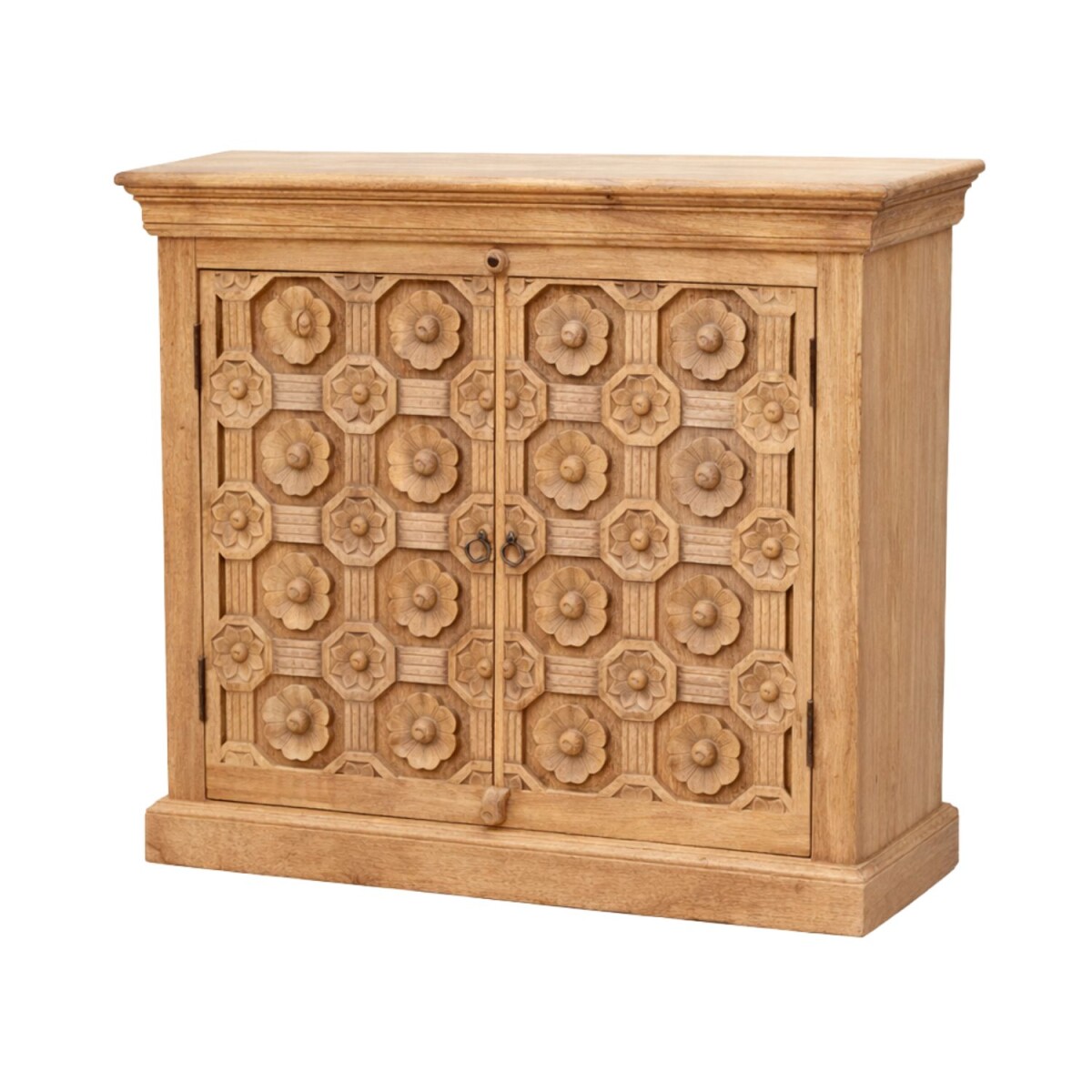 Saho-ladekast, bruin, van massief hout,  box