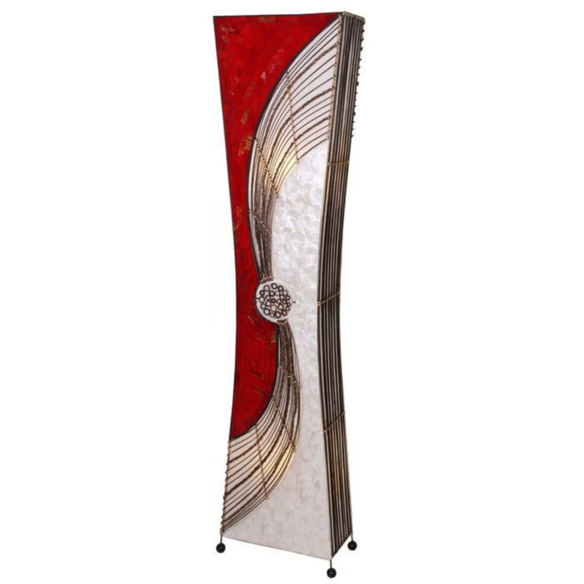 Staande lamp Alisa 150 cm met capiz-sche box