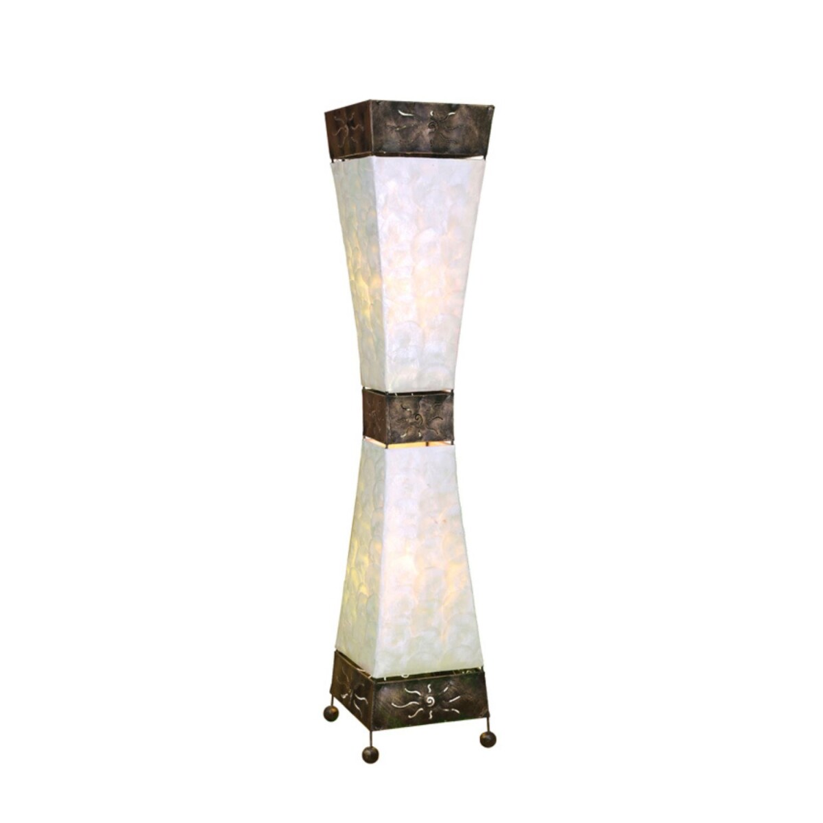 Staande lamp Adrian 100 cm Capiz-schelp  box