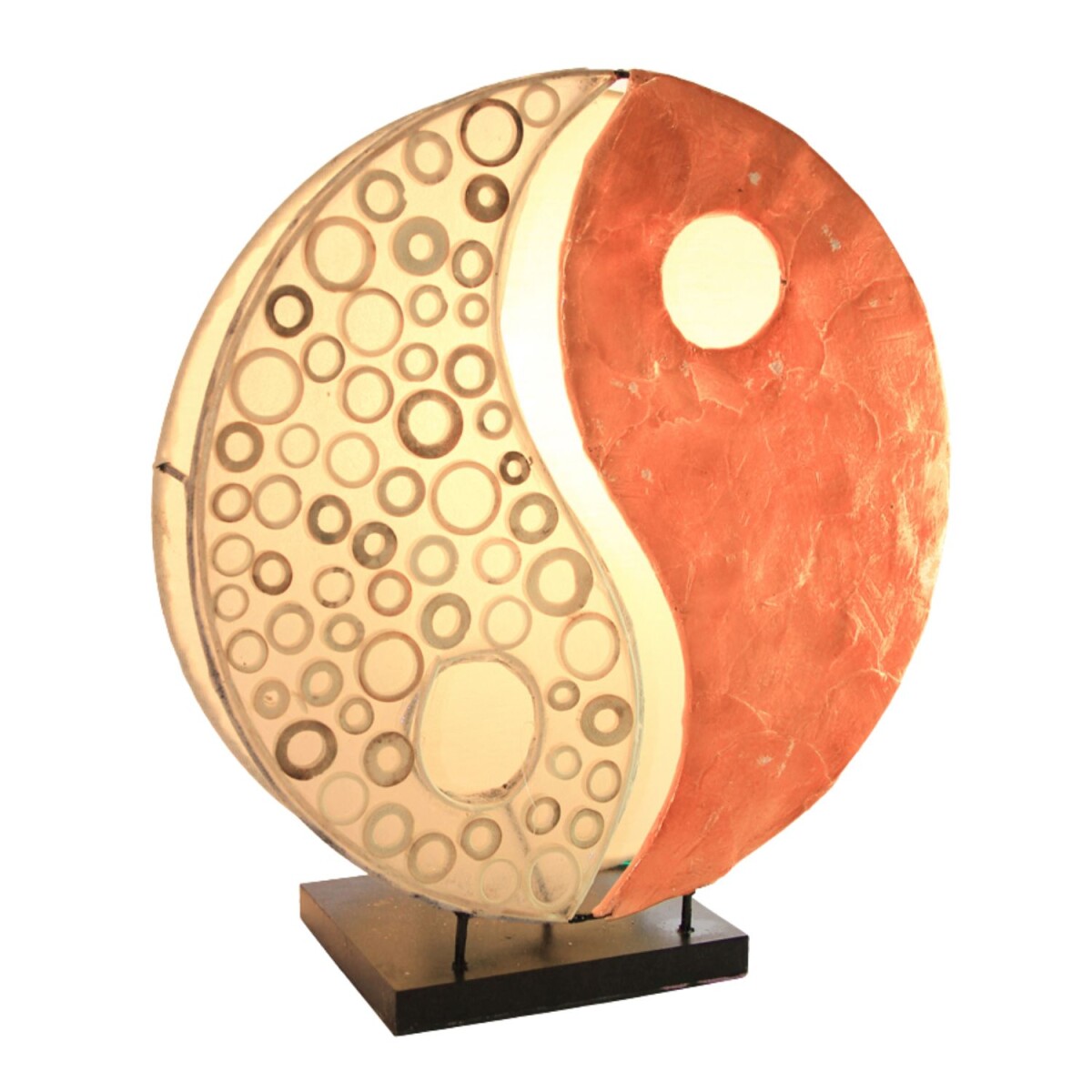 Tafellamp Ying Yang Oranje 30 cm Capiz B box