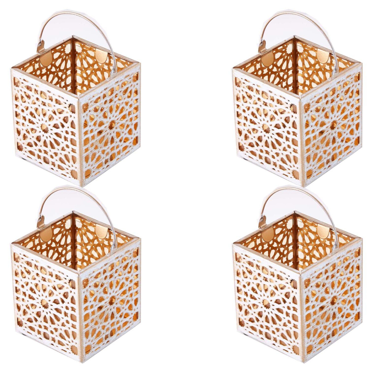 Set van 4 oosterse theelichthouders, 10  box
