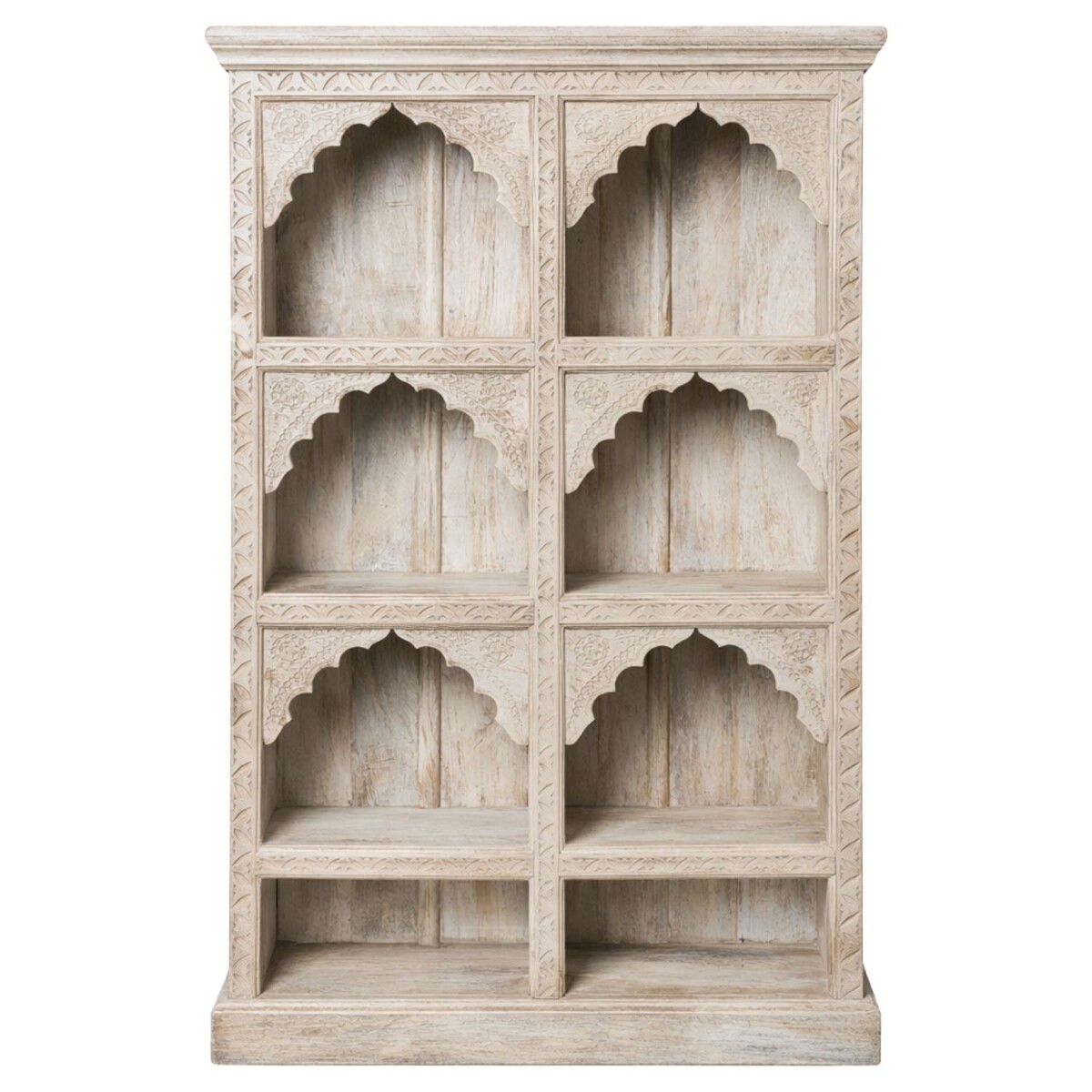 Boekenkast Rinara wit 160 cm massief hou box