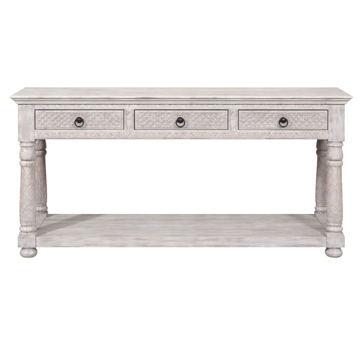 Rojana-dressoir 150 cm, massief hout, bo box