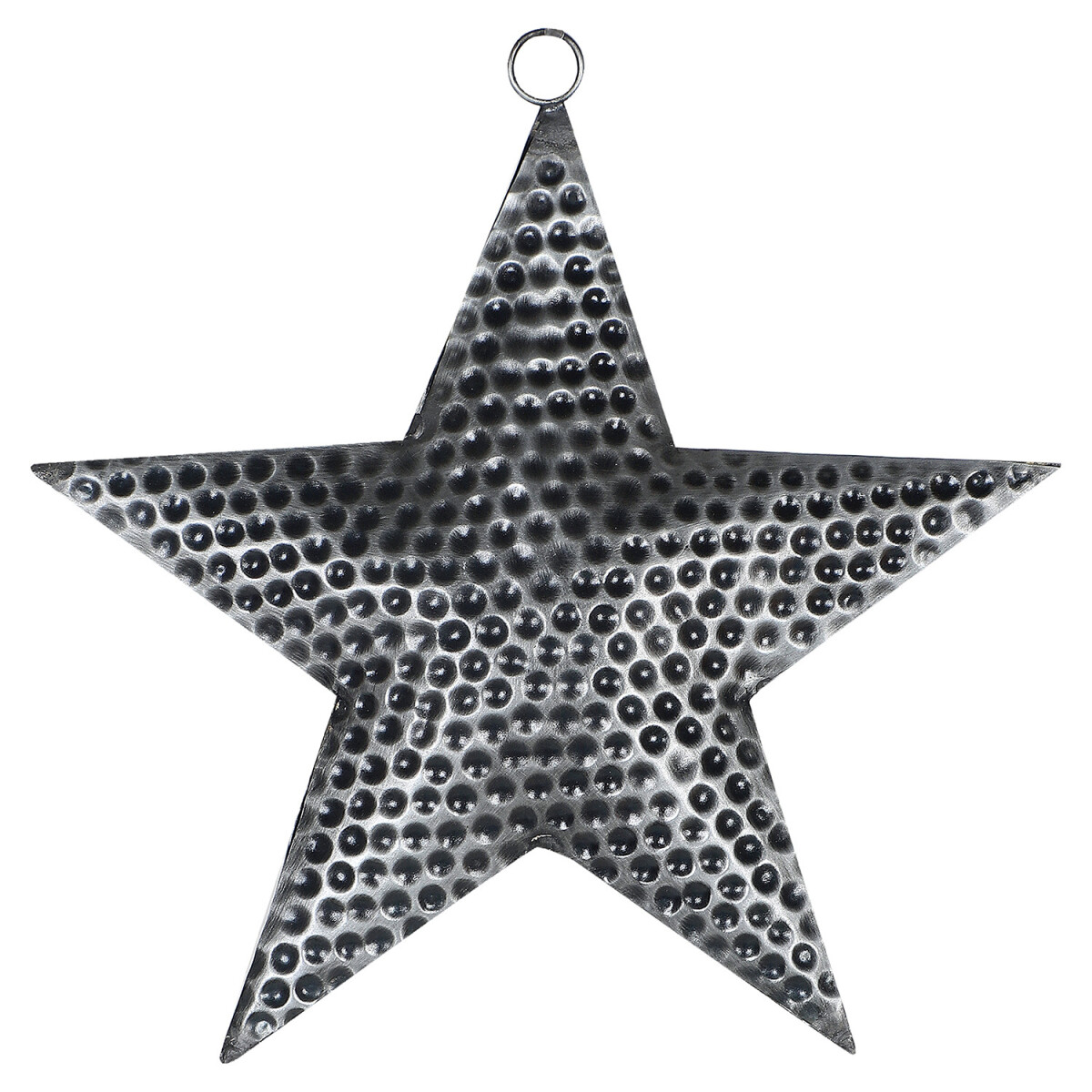 Kerstboomversiering: ster van 18 cm, metalen hanger
