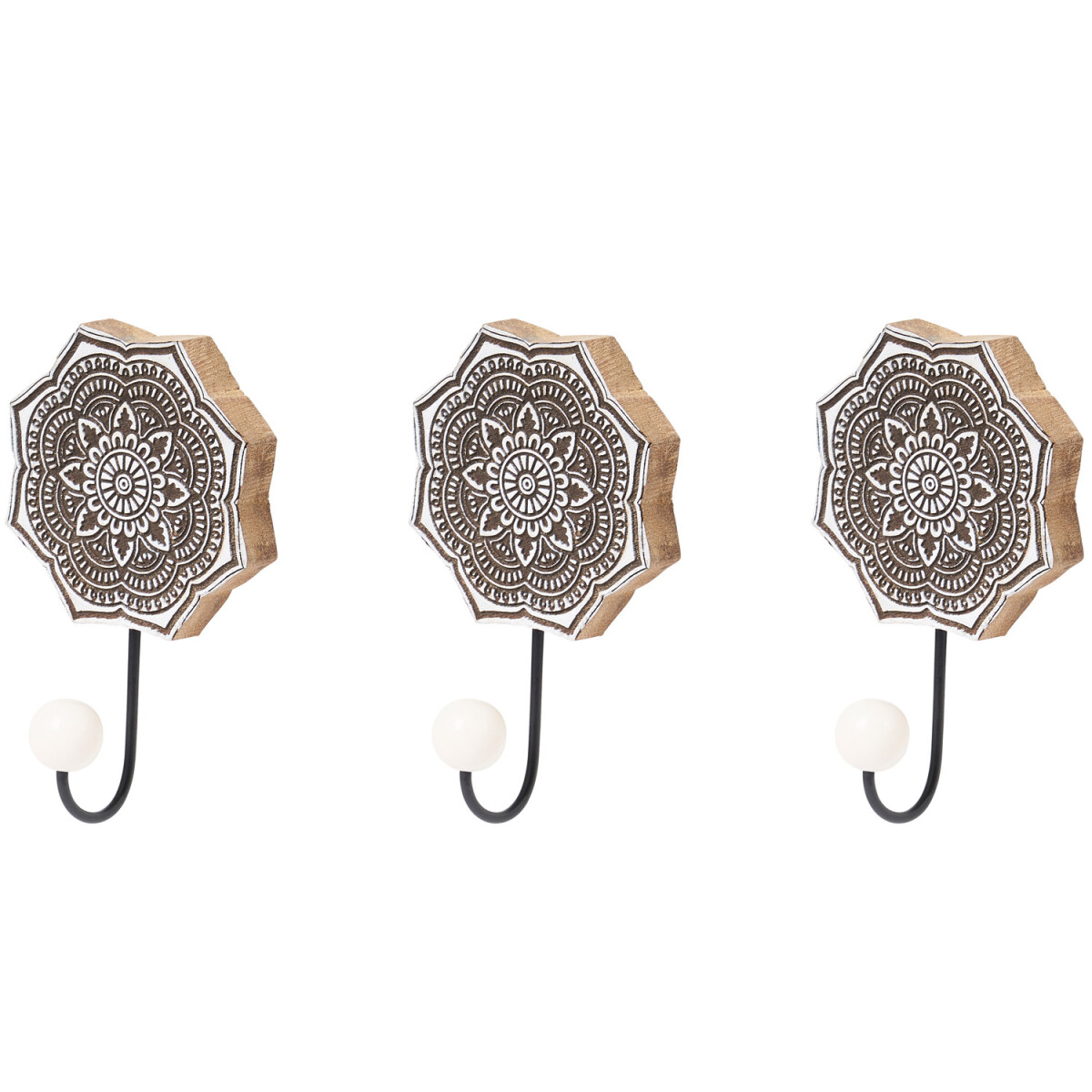 Set van 3 oosterse wandhaken Hares -2- box