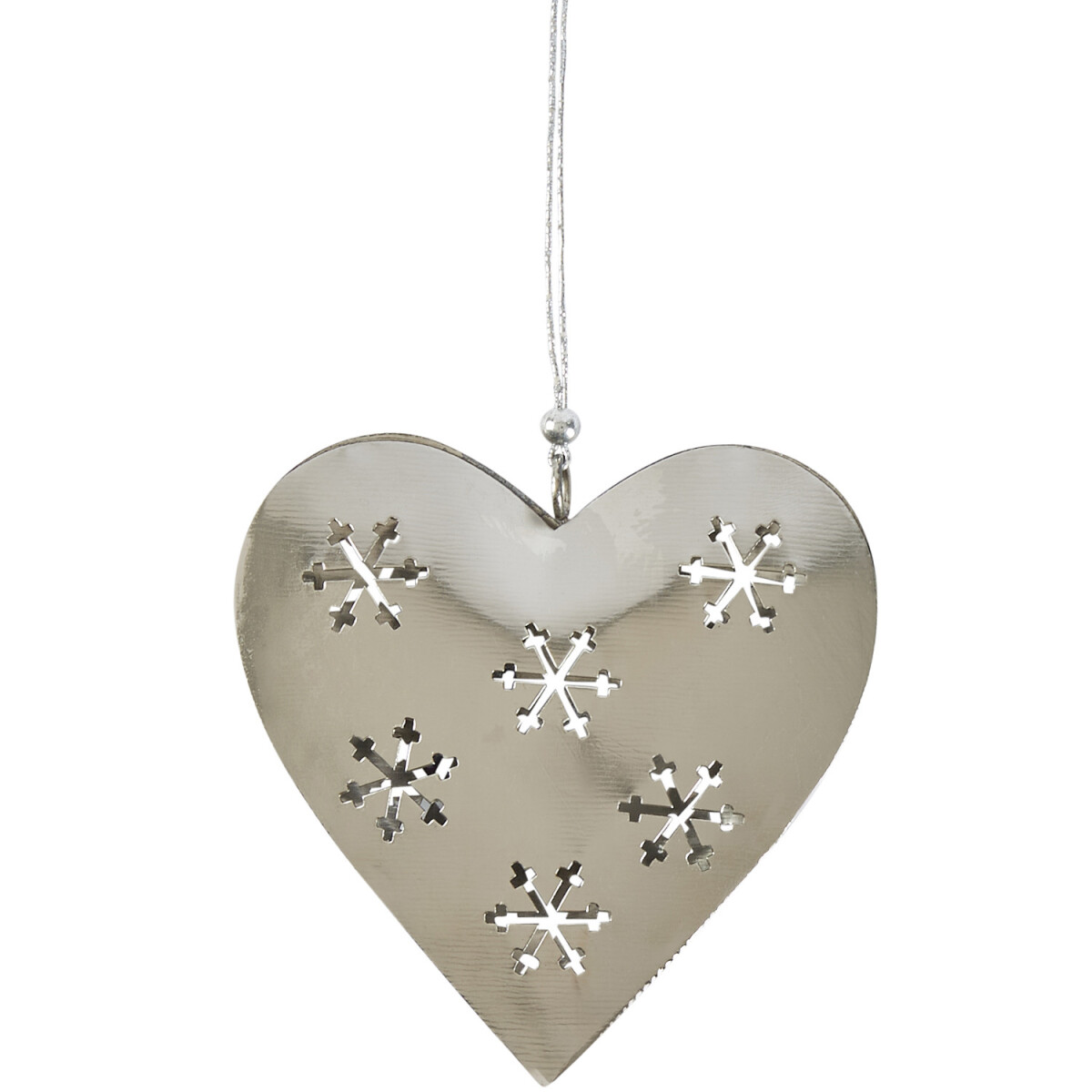 Kersthanger Kerstversiering Hart Zilver box