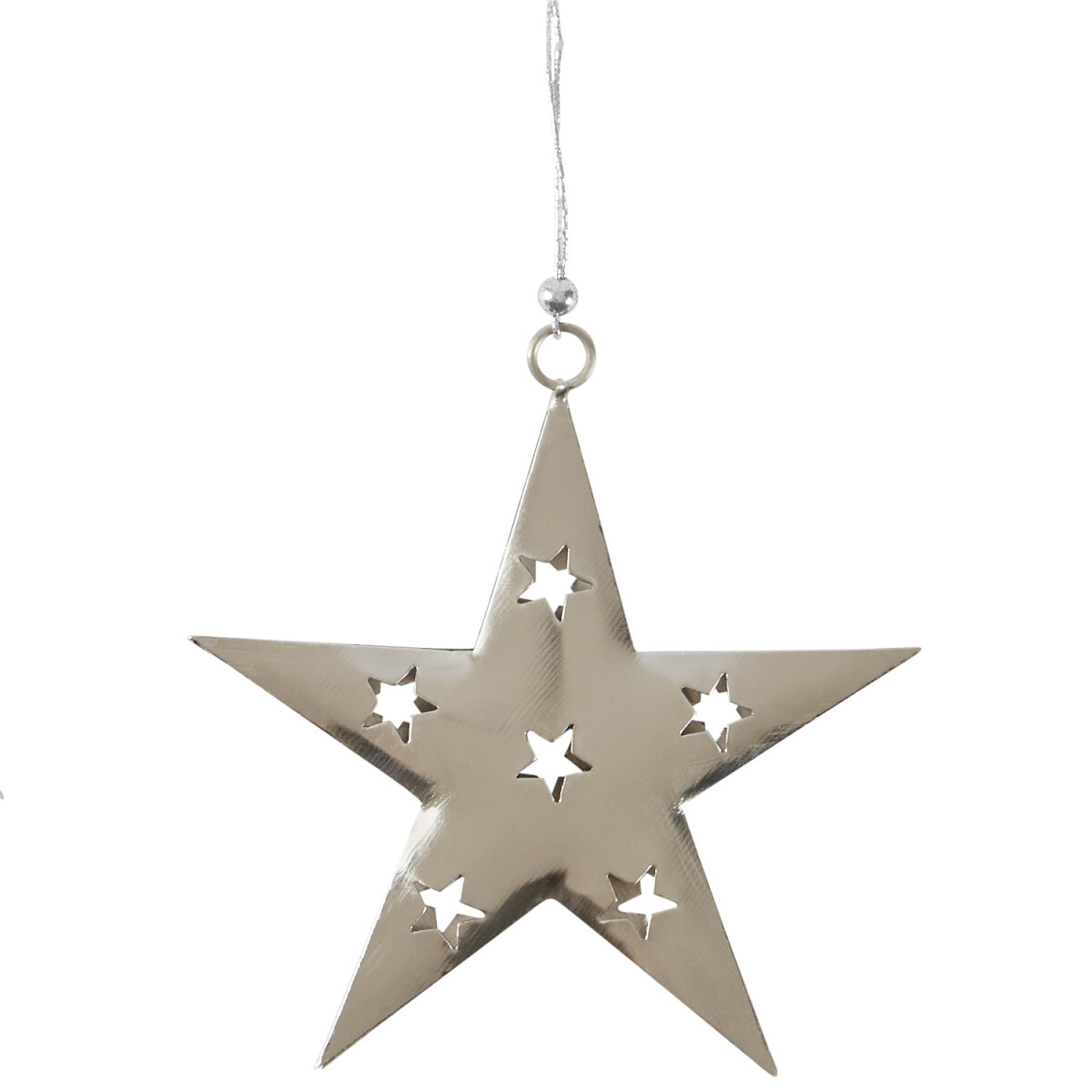 Kersthanger Kerstversiering Ster Zilver box