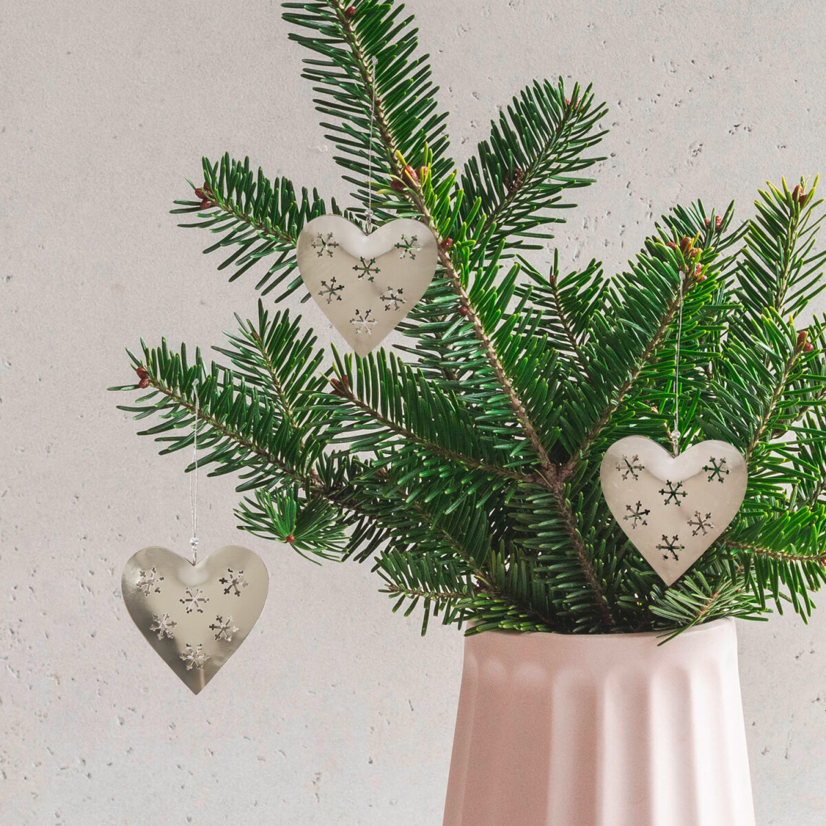 Set van 3 kersthangers, kerstversiering, box