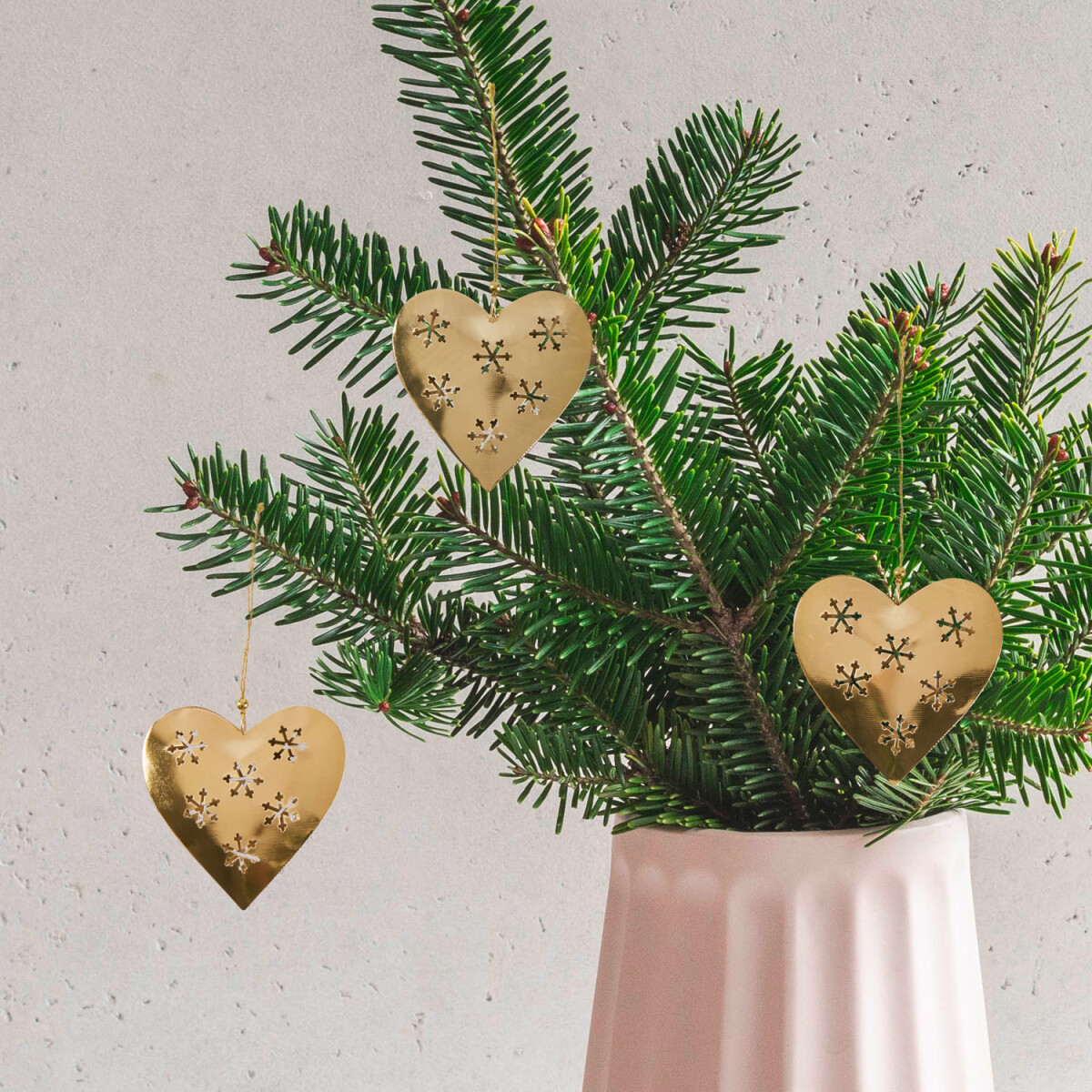 Set van 3 kersthangers, kerstversiering, box