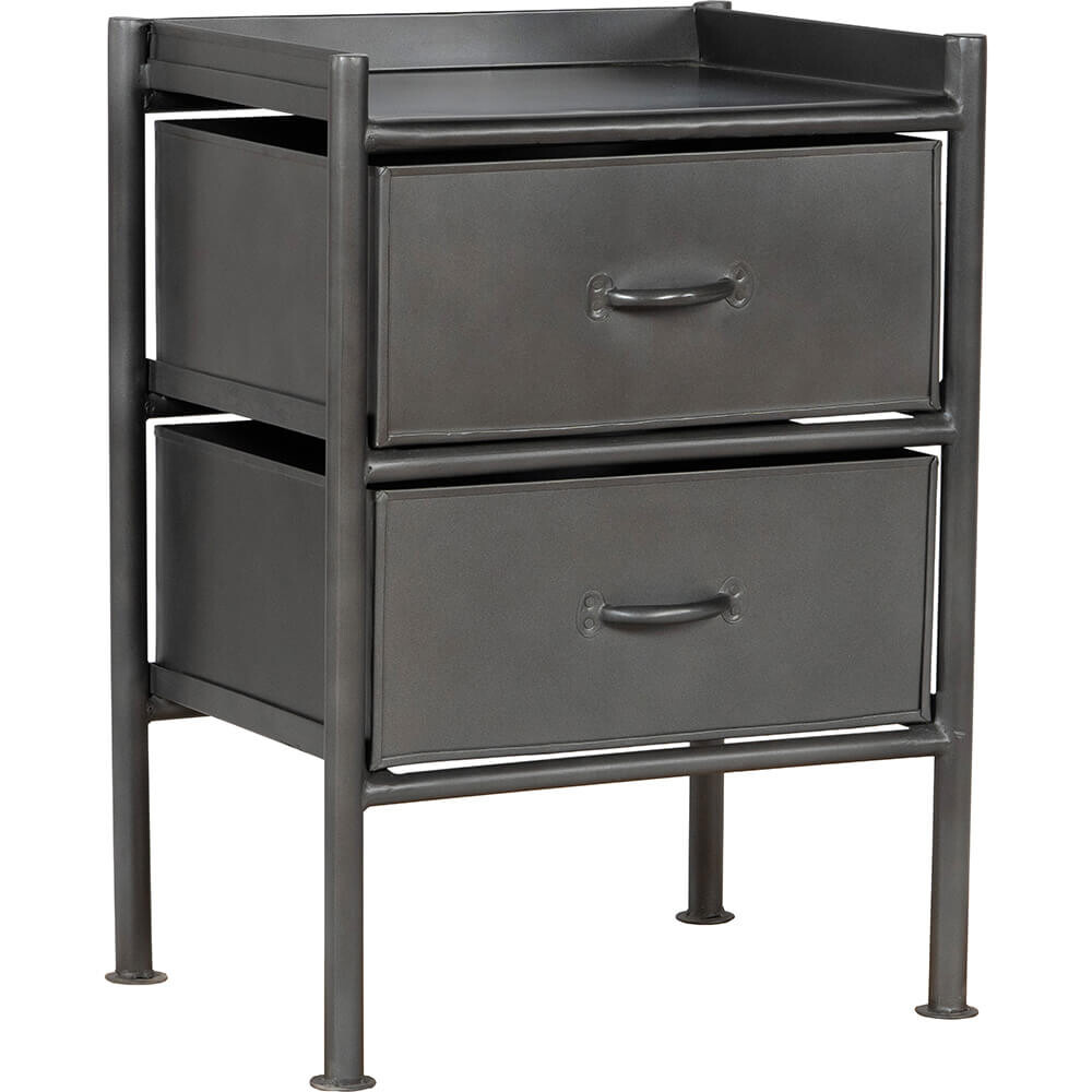 Saga-ladekast grijs - 2 lades box