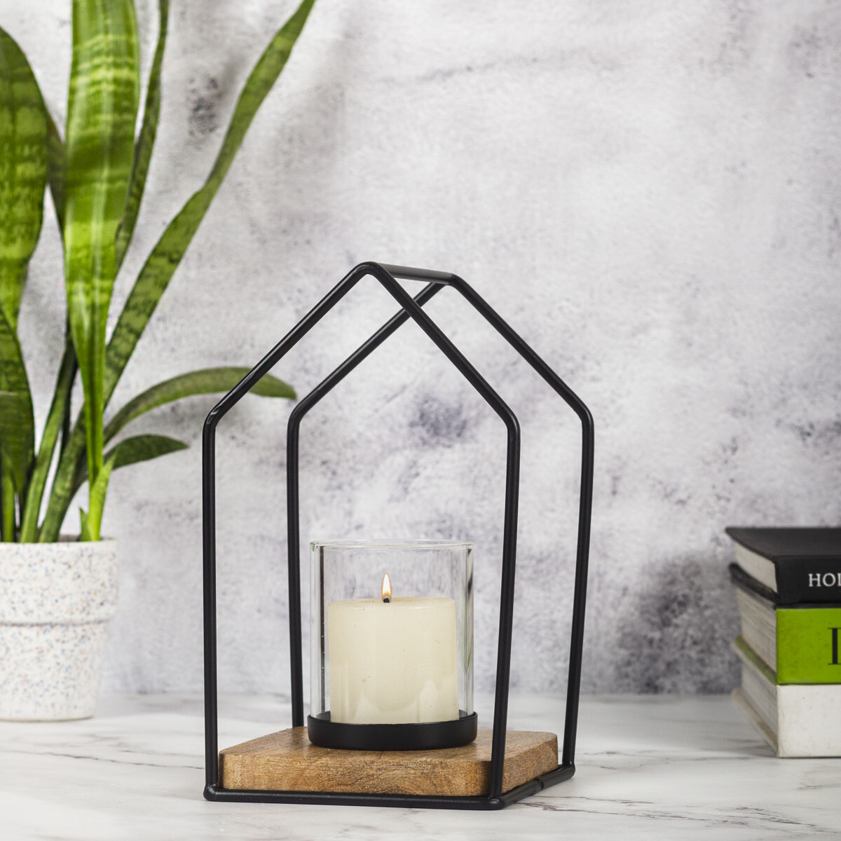 Scandinavisch design windlicht, theelich box