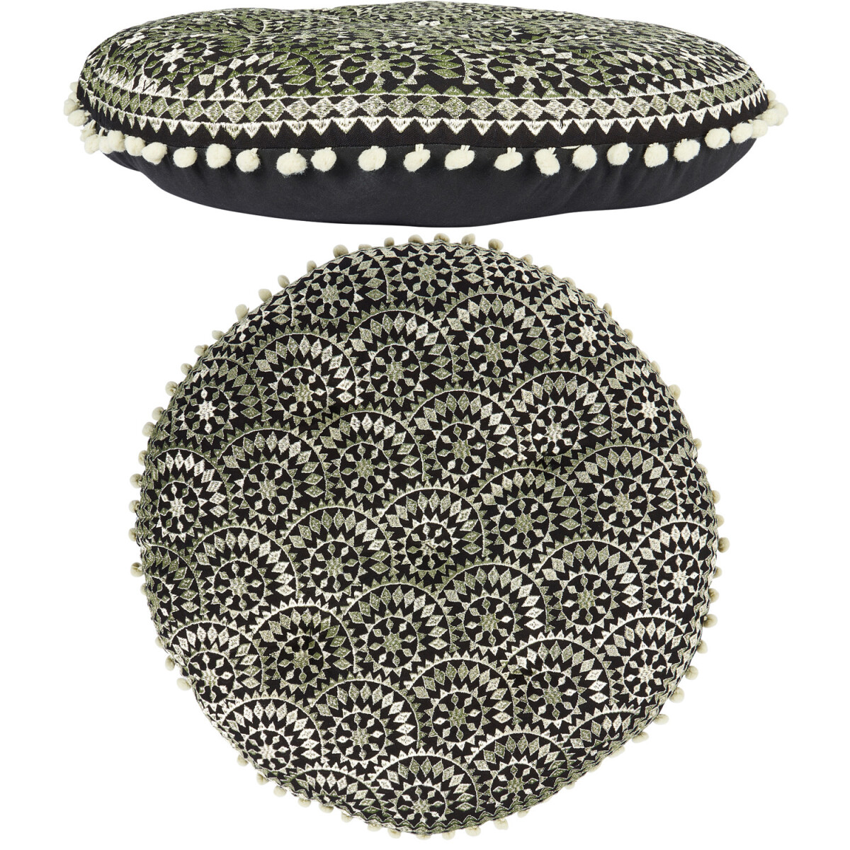 Boho-design vloerkussen, zitkussen, deco box