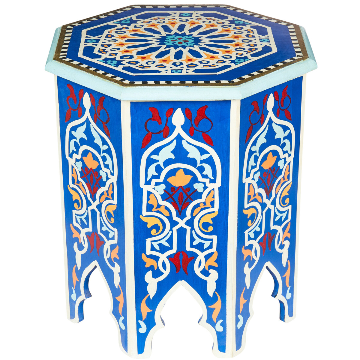 Oosterse bijzettafel met bloemenmotief,  box