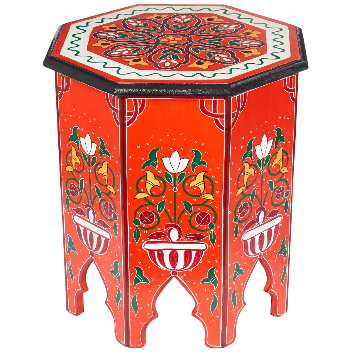 Oosterse bijzettafel met bloemenmotief,  box
