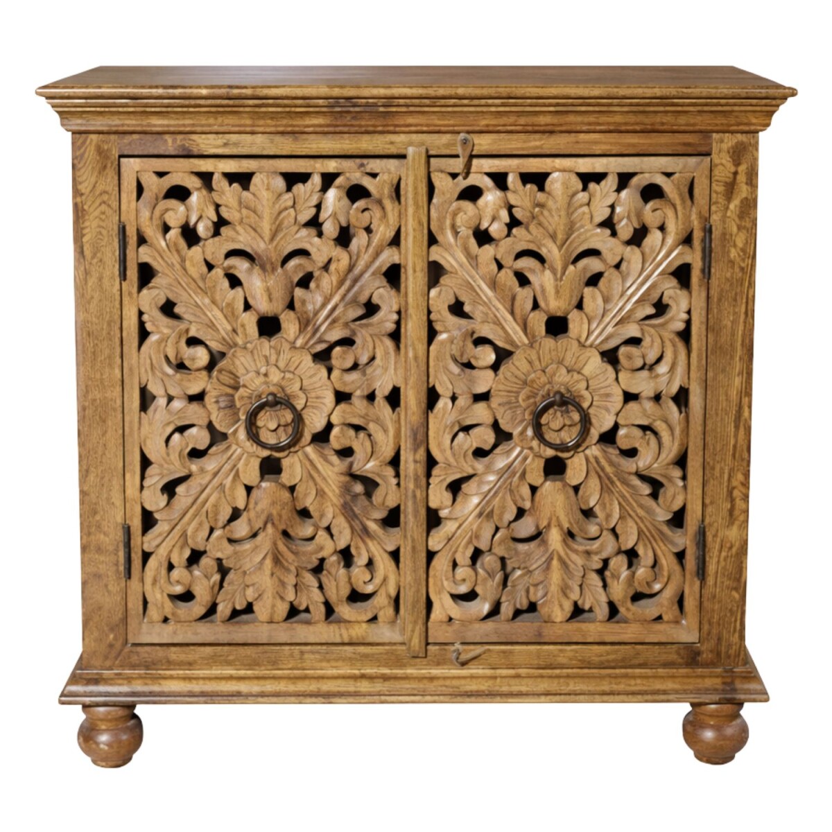 Commode Gayatri bruin 90 cm massief hout box