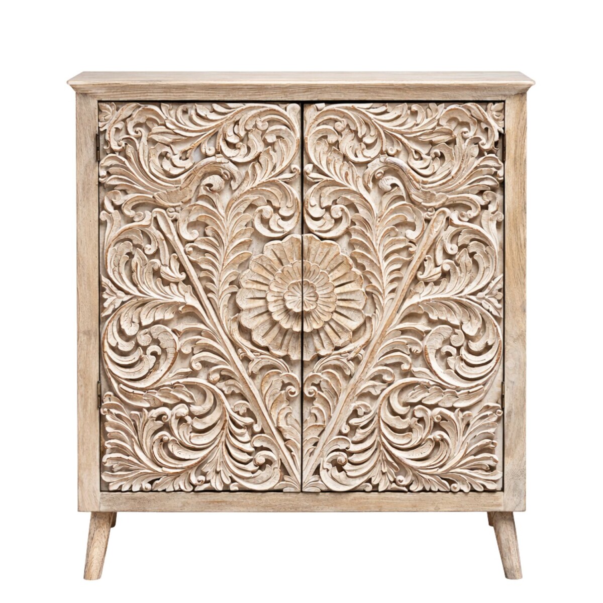 Commode Gurchet 105 cm, massief hout, boho-stijl