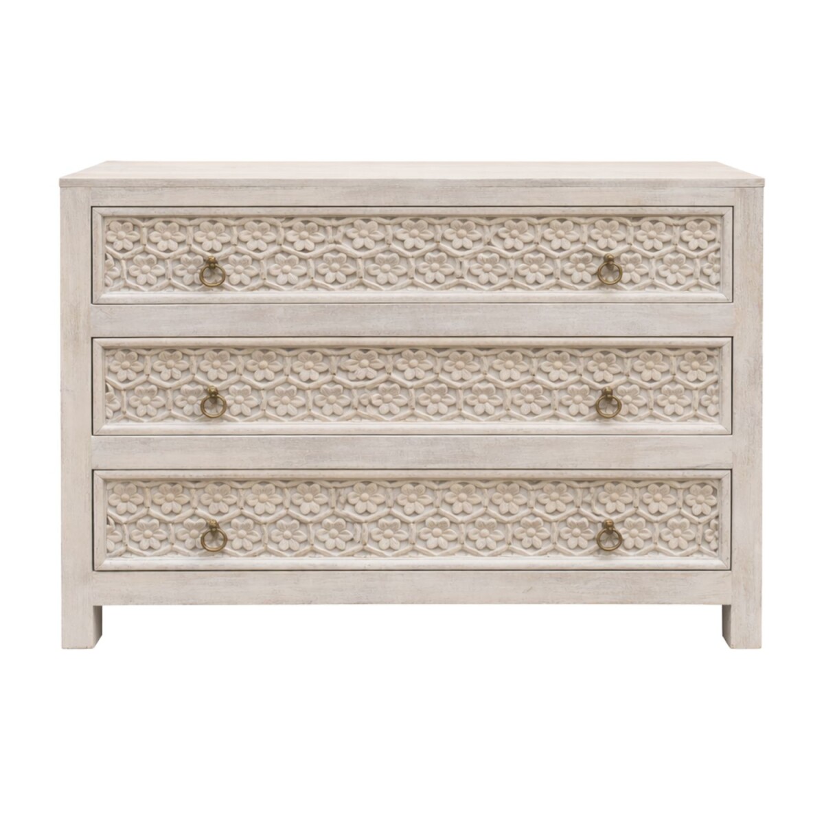Ladekast Harjot 110 cm, massief hout, bo box