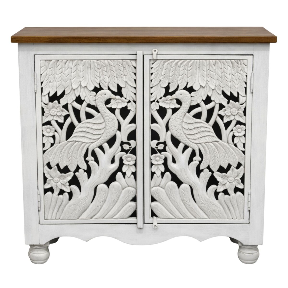 Commode Hendra 100 cm, massief hout, boh box