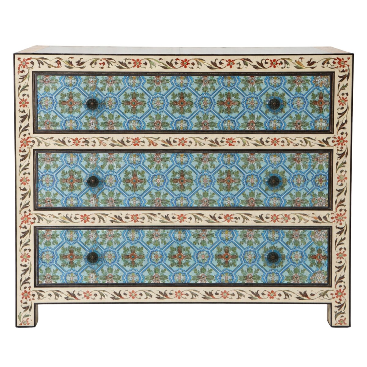 Hidal-ladekast 90 cm, massief hout, boho box